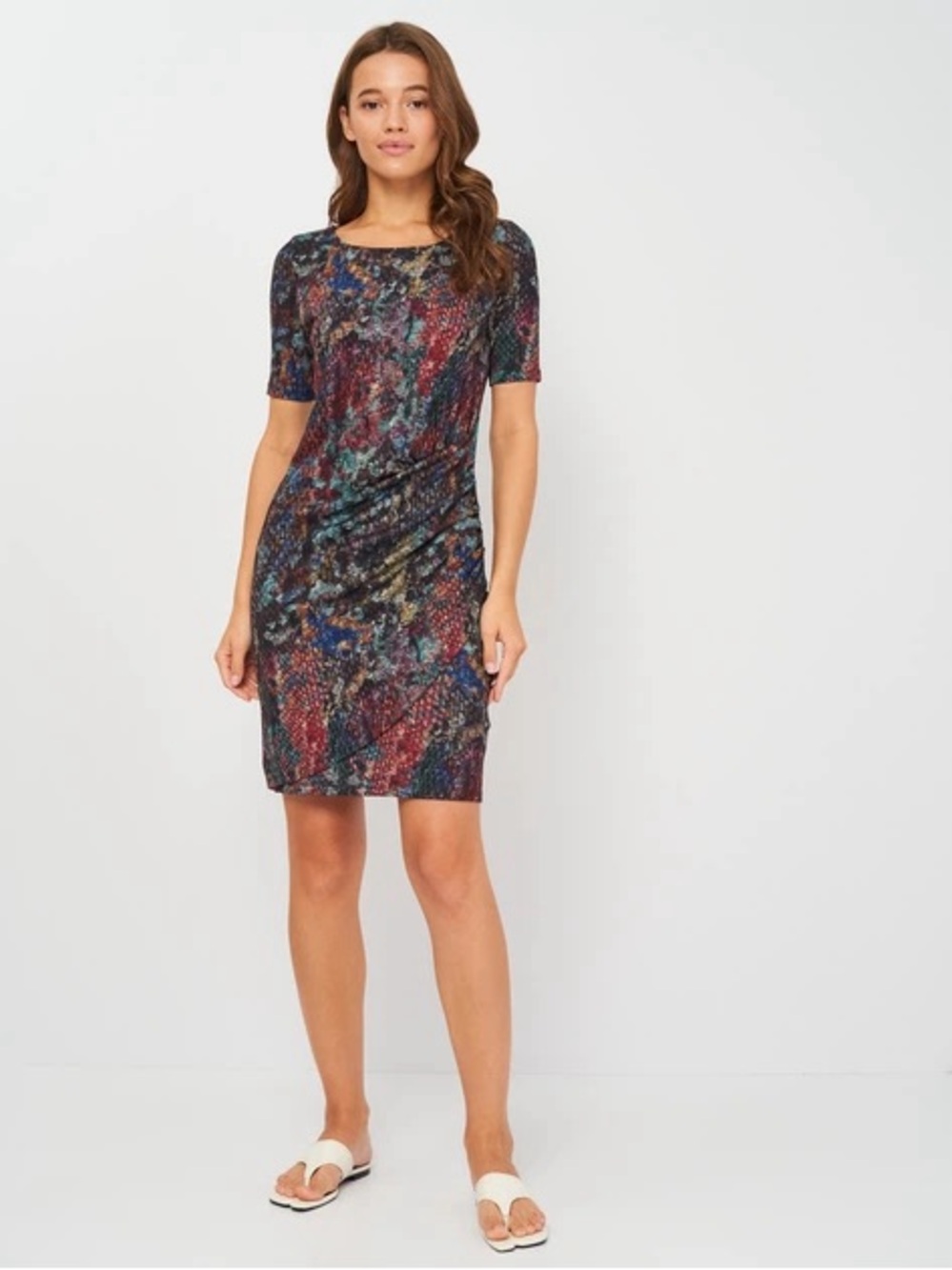 DESIGUAL Multicolor Abstract Print Dress